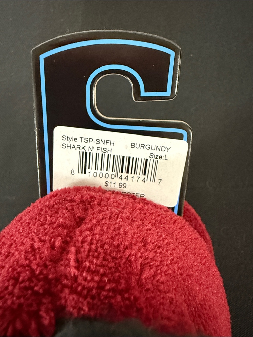Snoozies! Toddlers' Red Fuzzy Slippers with Black Lining - Size 9/10 - Picture 3 of 5